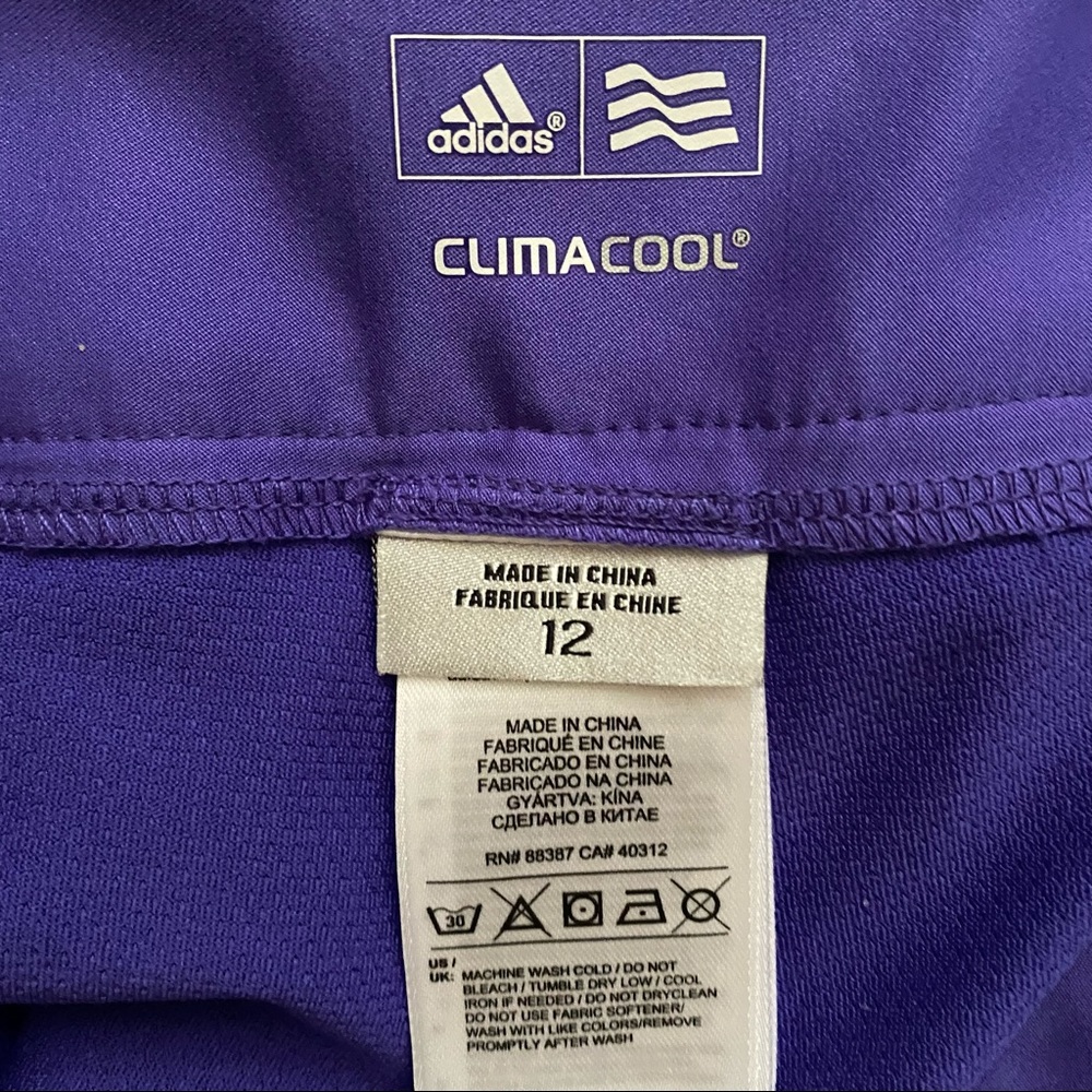 Adidas Climacool Purple Thigh Slit Floral Skort - Picture 5 of 5